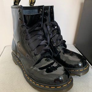 Dr. Martens Women's Patent Leather Lace Up Boots